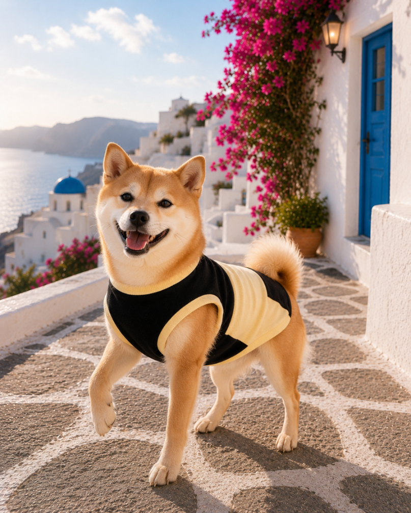 DOGWEAR 1 Black/Yellow Shhh - dres dla Psa