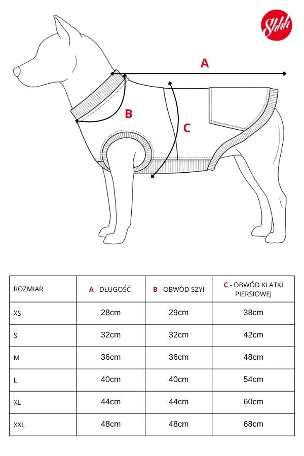 DOGWEAR 1 Black/Yellow Shhh - dres dla Psa