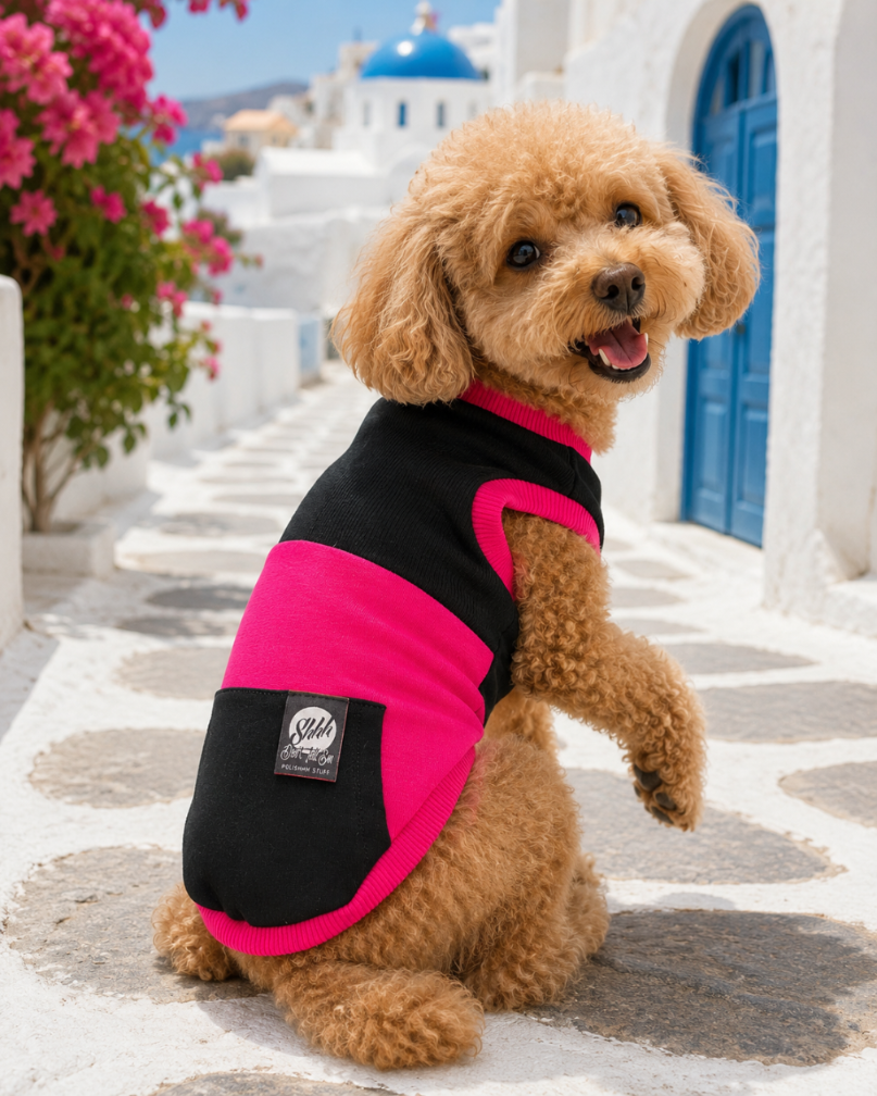DOGWEAR 1 Black/Fuchsia - Shhh - dres dla Psa