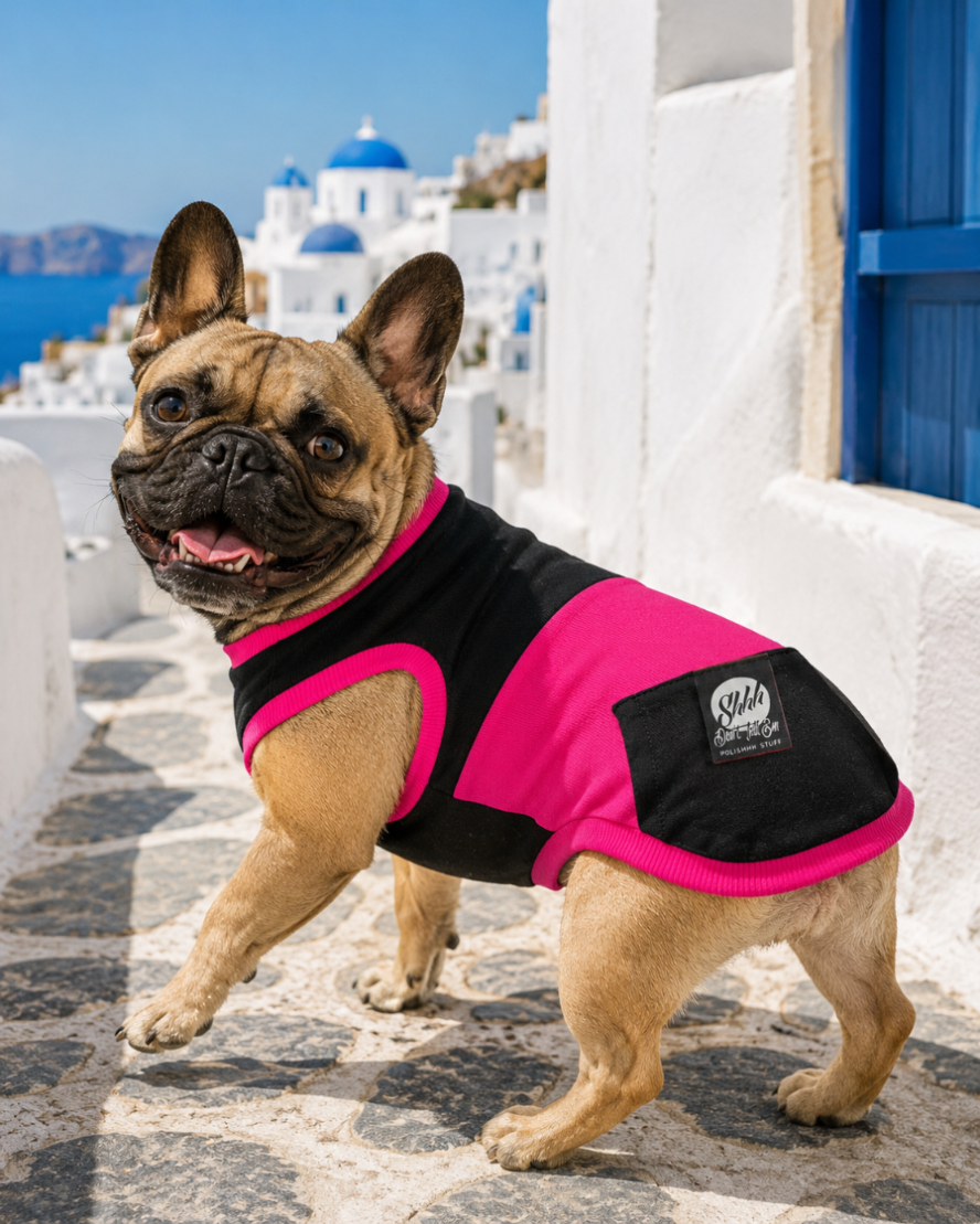 DOGWEAR 1 Black/Fuchsia - Shhh - dres dla Psa