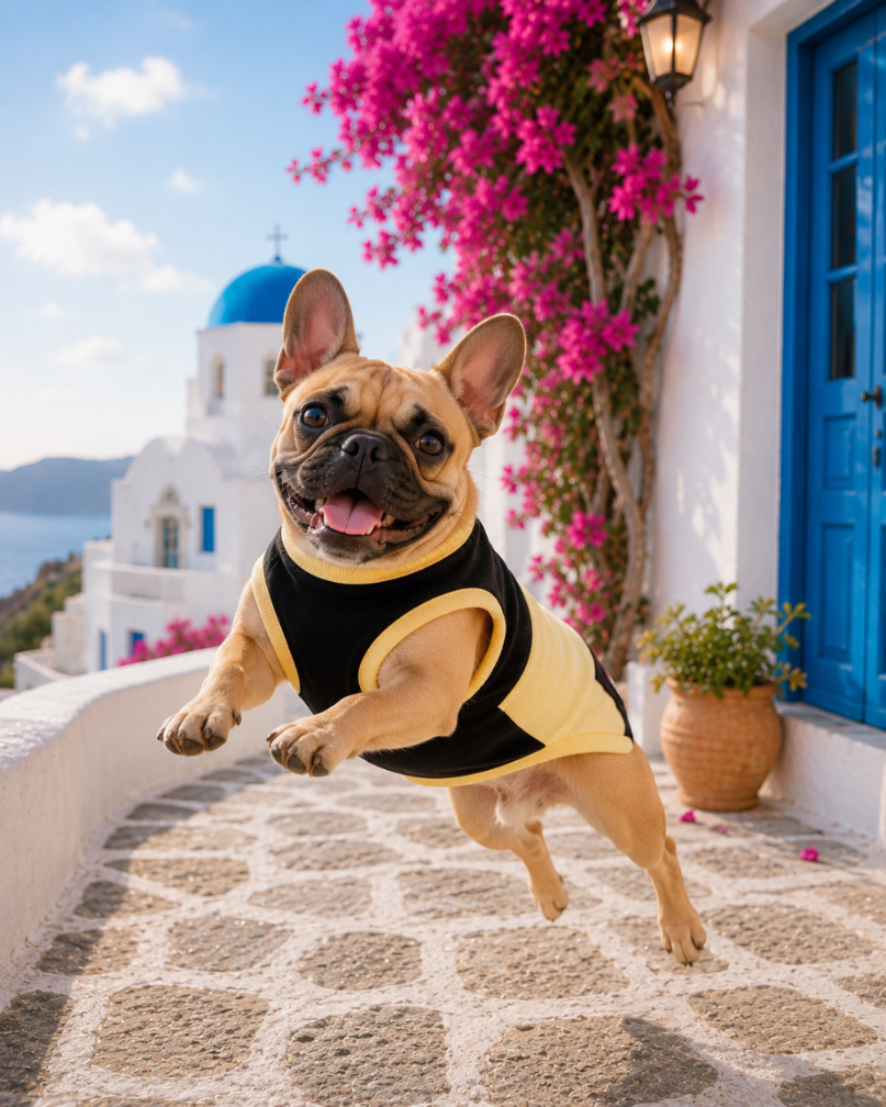 DOGWEAR 1 Black/Yellow Shhh - dres dla Psa