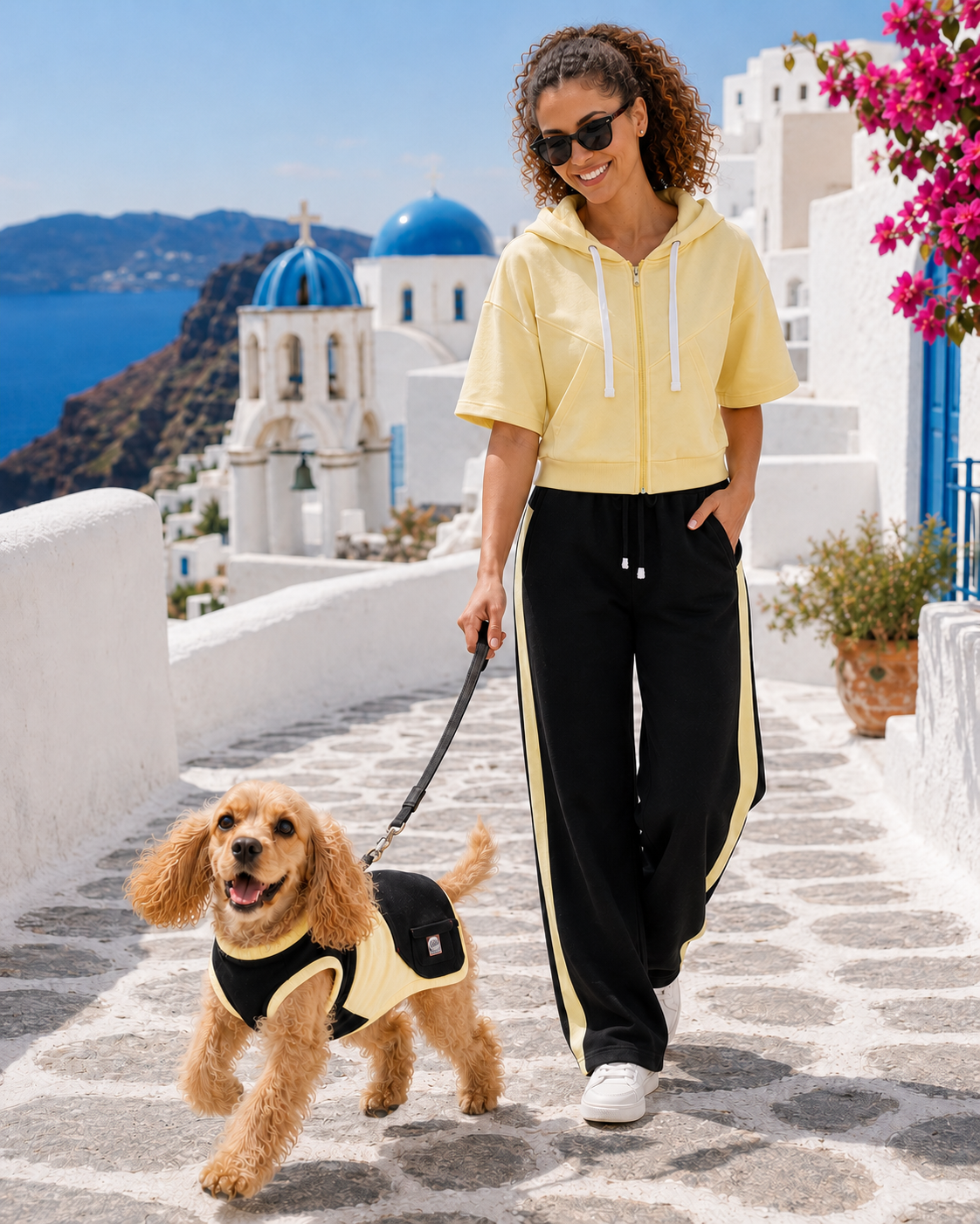 DOGWEAR 1 Black/Yellow Shhh - dres dla Psa