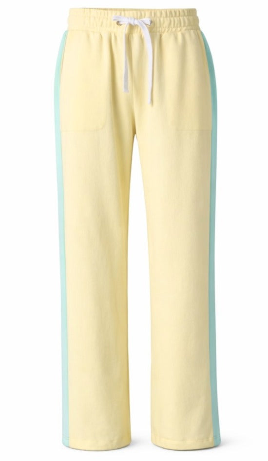 Damskie Spodnie Dresowe SWEATS 1 "Lemon & Pistachio" – Adjustable Fit - Polishh stuff